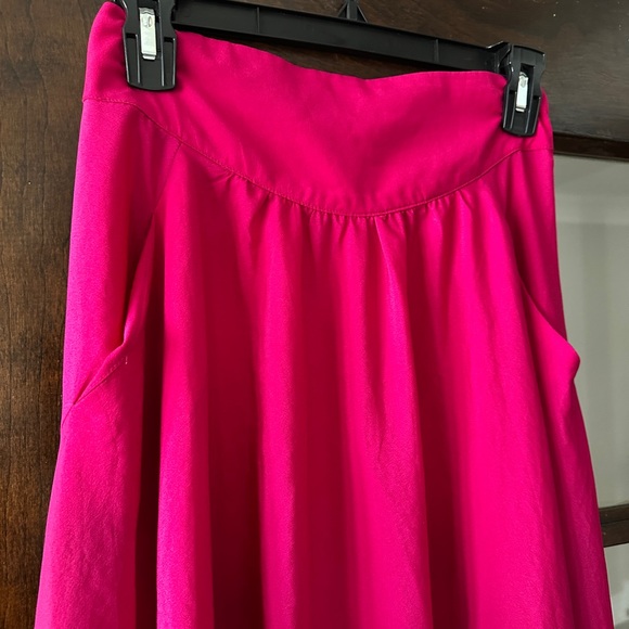 Free People Women’s Fuchsia A-Line Skirt with Pockets - Picture 3 of 4